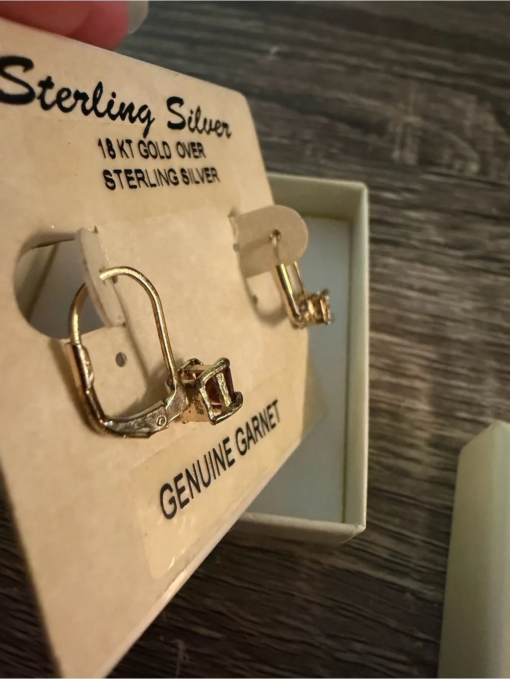 Genuine Garnet earrings